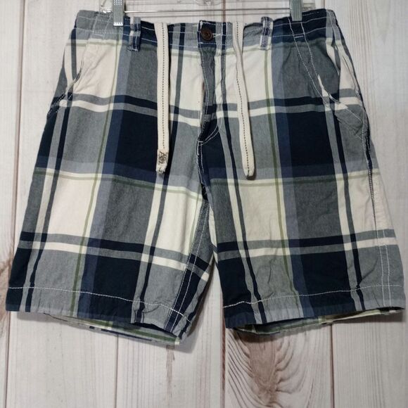 Aeropostale Shorts Men's 33 Blue Plaid - Picture 1 of 5